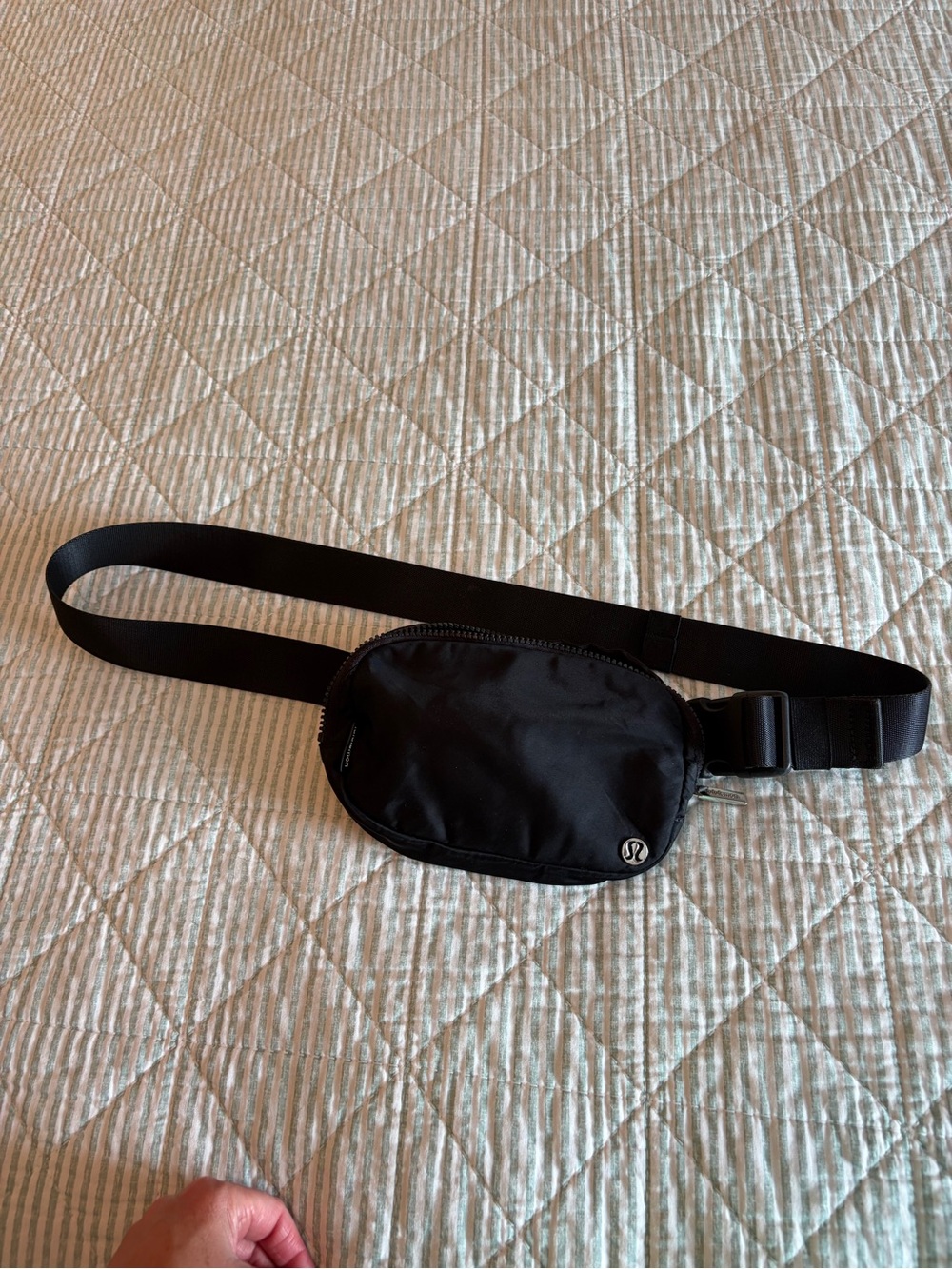 lululemon athletica Black Belt Bag with Adjustable Strap